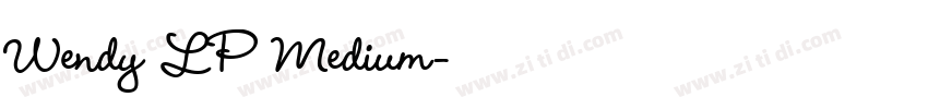 Wendy LP Medium字体转换